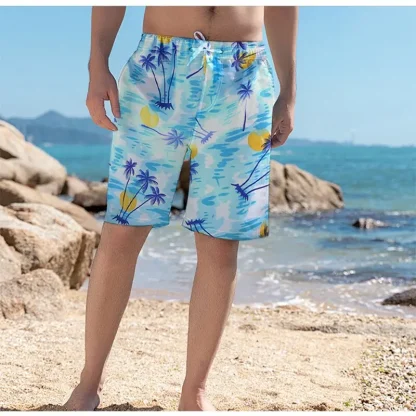Printed Board Swim Shorts