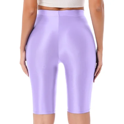 Glossy Seamless Swim Shorts - Image 2